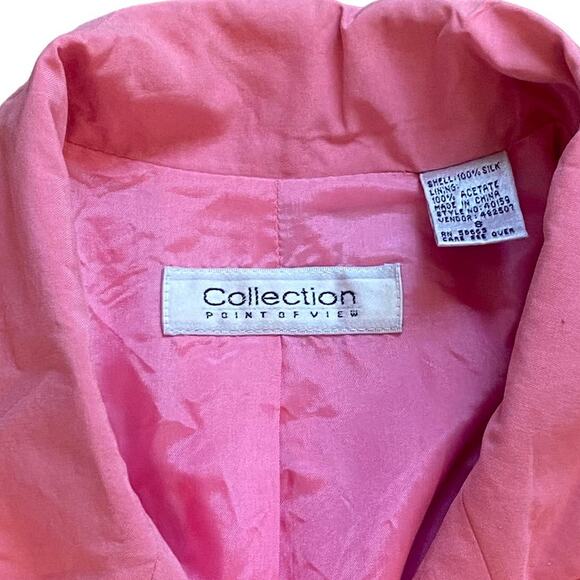 Vintage Collection Point of View Boyfriend Fit Barbie Pink Blazer Size Small - Picture 6 of 6